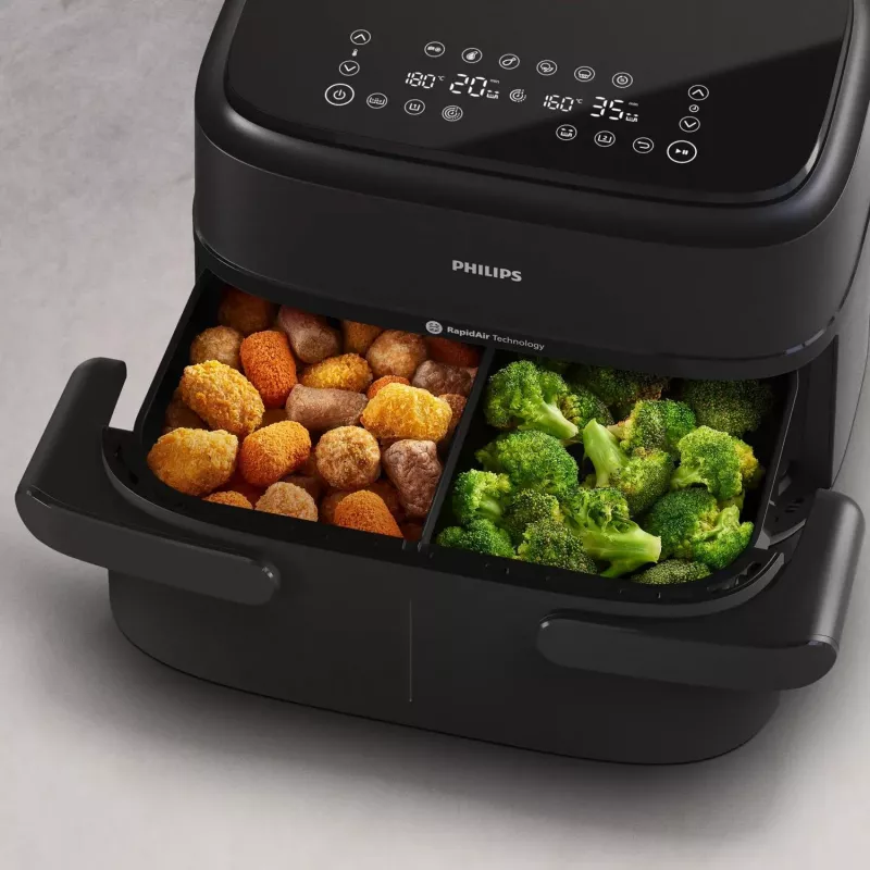 Philips serie 1000 NA150/00 friggitrice doppia 7 l a installazione libera 2450 W friggitrice ad aria nera