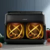 Philips serie 1000 NA150/00 friggitrice doppia 7 l a installazione libera 2450 W friggitrice ad aria nera