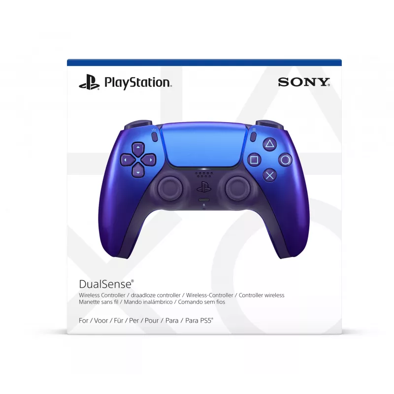 Gamepad Sony Indigo Bluetooth/USB per PlayStation 5 — wireless e con filo, USB-C, altoparlante, uscita cuffie