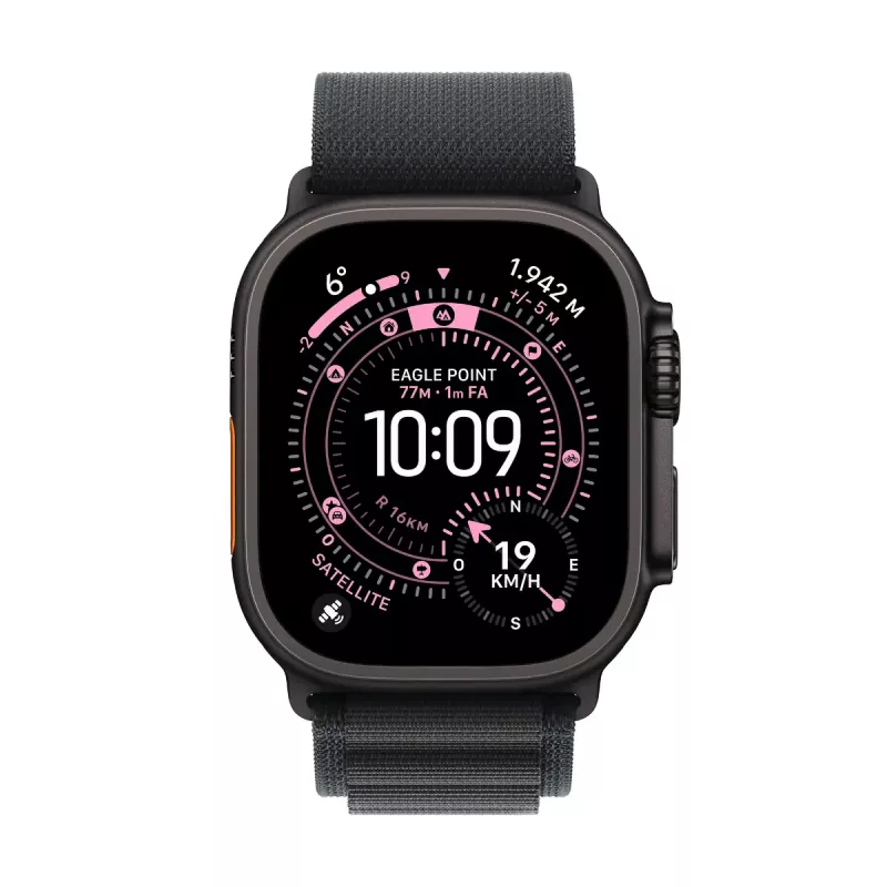 Smartwatch Apple Watch Ultra 3 GPS + Cellular 49mm Black Titanium case con Black Alpine Loop Medium