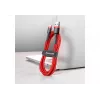 Cavo di ricarica rapida Cafule intrecciato BASEUS – USB Type-A a Type-C 2 A – 2 m – rosso (nylon)