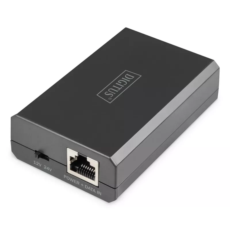 DIGITUS DN-95211 splitter PoE Gigabit Ethernet, 802.3af/at/bt, 51 W, 10/100/1000 Mbps, nero