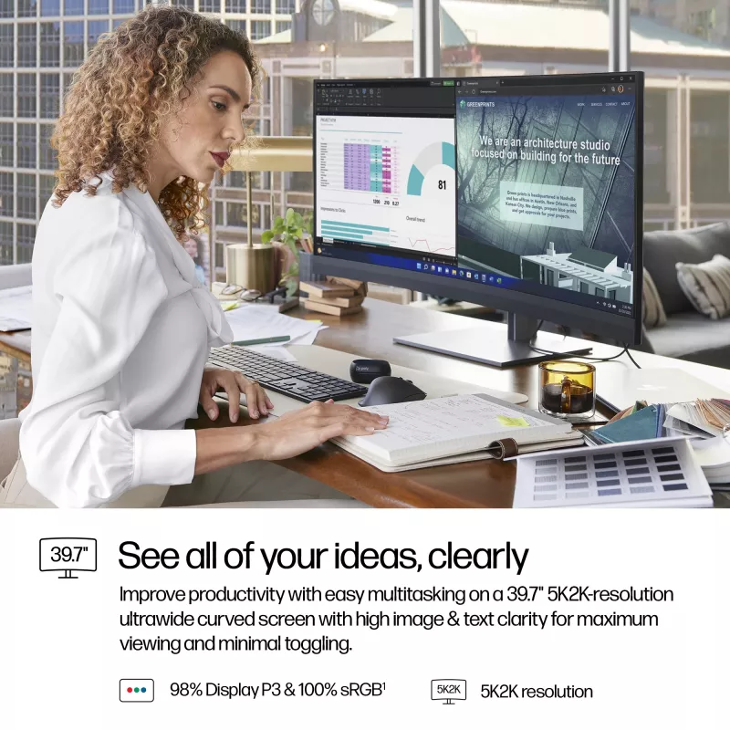 Monitor per conferenze HP Series 7 Pro 39,7 pollici 5K2K-740pm