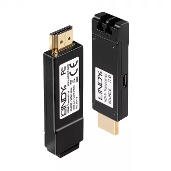 Trasmettitore e ricevitore AV Lindy 300m fibra ottica HDMI 4K30 extender