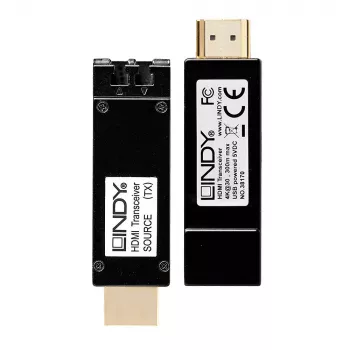Trasmettitore e ricevitore AV Lindy 300m fibra ottica HDMI 4K30 extender