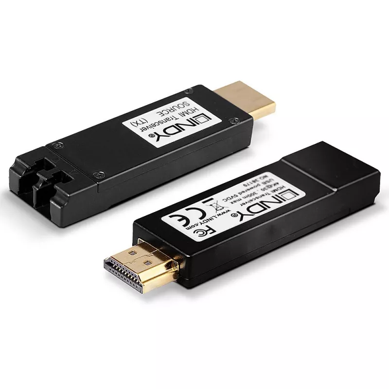 Trasmettitore e ricevitore AV Lindy 300m fibra ottica HDMI 4K30 extender