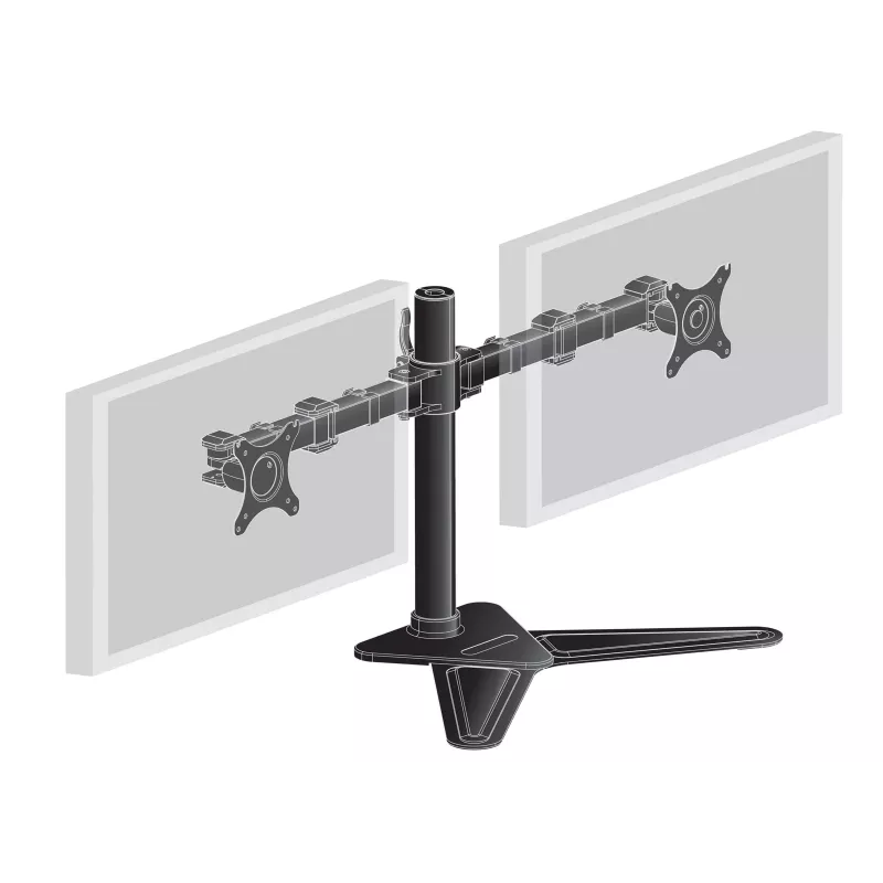 Supporto per monitor / base iiyama DS1002D-B1 76,2 cm (30 pollici) scrivania nero
