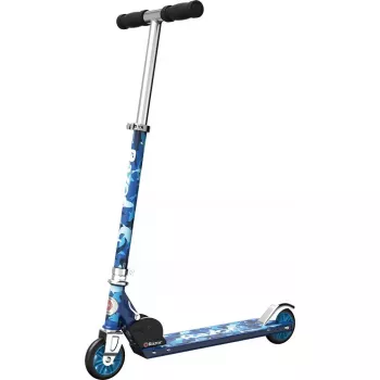 Monopattino Razor Model A Shark Camo — monopattino leggero pieghevole per bambino/ragazzo, 2 ruote, manubrio regolabile, carico max 65 kg