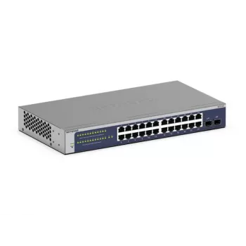 NETGEAR GS724Tv6 Managed L2+/L3 Gigabit Ethernet (10/100/1000) 1U blu, grigio