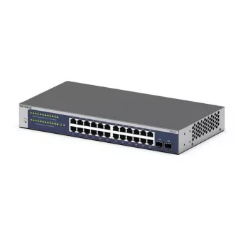 NETGEAR GS724Tv6 Managed L2+/L3 Gigabit Ethernet (10/100/1000) 1U blu, grigio