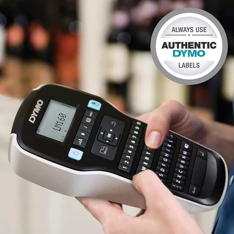 DYMO LabelManager 160 etichettatrice | etichettatrice portatile con tastiera QWERTZ | include nastro etichette D1 nero e bianco (12 mm) | per casa e ufficio