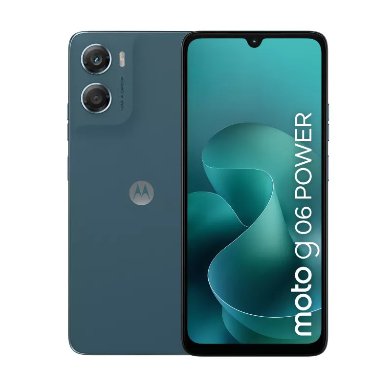 Motorola Moto G06 Power PB9W0005PL smartphone, 17,5 cm (6,88″), Dual SIM, 4G, 4 GB/64 GB, 7000 mAh, Android 15, USB-C, blu (Pantone Tapestry)