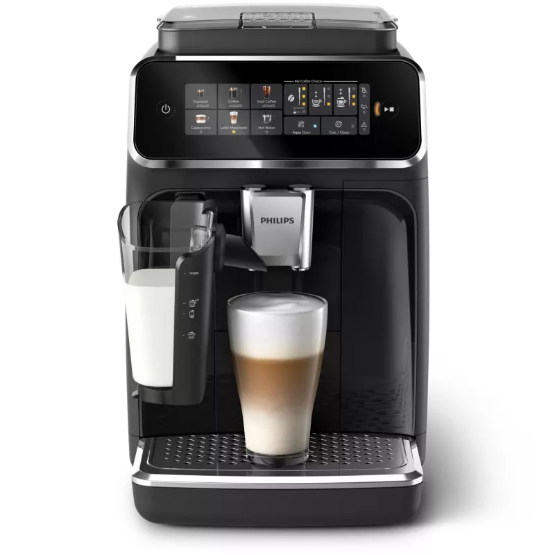 Macchina per caffè espresso Philips EP3341/50 automatica, serbatoio acqua 1,8 l, contenitore chicchi 275 g, contenitore latte 0,26 l, 15 bar, macinacaffè in ceramica