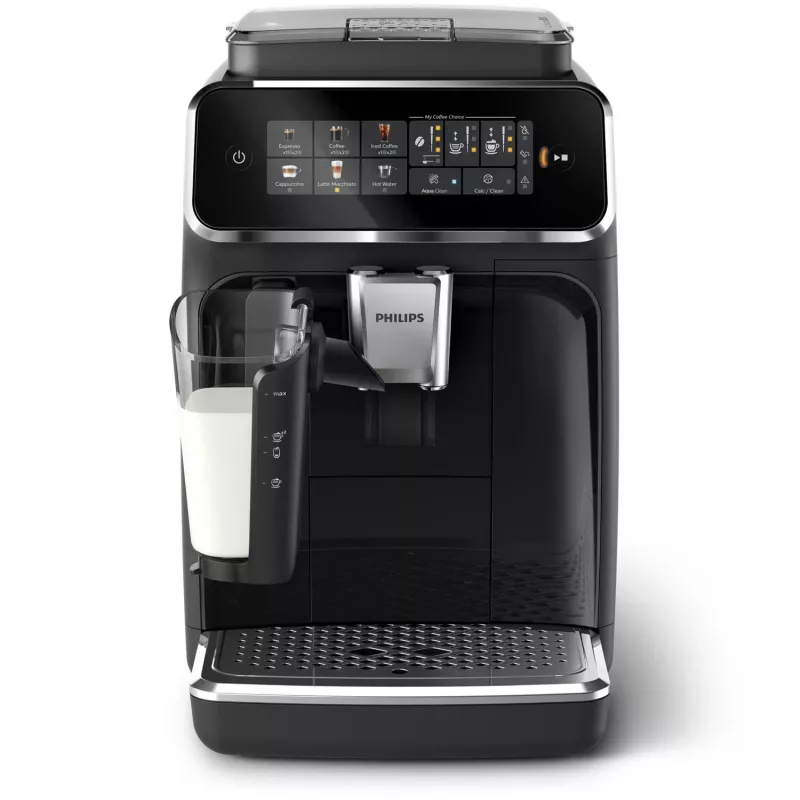 Macchina per caffè espresso Philips EP3341/50 automatica, serbatoio acqua 1,8 l, contenitore chicchi 275 g, contenitore latte 0,26 l, 15 bar, macinacaffè in ceramica