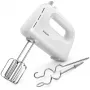 Philips HR3705/00 Daily Collection sbattitore a mano, 300 W, 5 velocità + turbo, fruste e ganci per impasto, cavo da 1,2 m, bianco