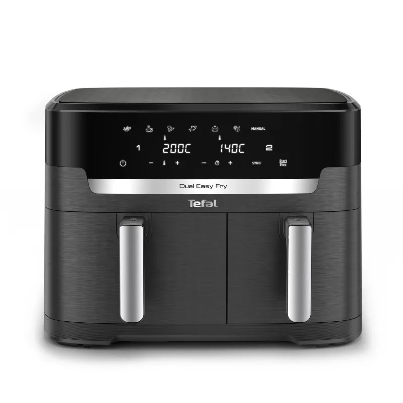 Friggitrice Tefal Easy Fry Dual XXL EY942HE0 doppia 11 L a base fissa 2020 W friggitrice ad aria grigio