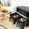 Friggitrice Tefal Easy Fry Dual XXL EY942HE0 doppia 11 L a base fissa 2020 W friggitrice ad aria grigio