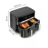 Friggitrice Tefal Easy Fry Dual XXL EY942HE0 doppia 11 L a base fissa 2020 W friggitrice ad aria grigio