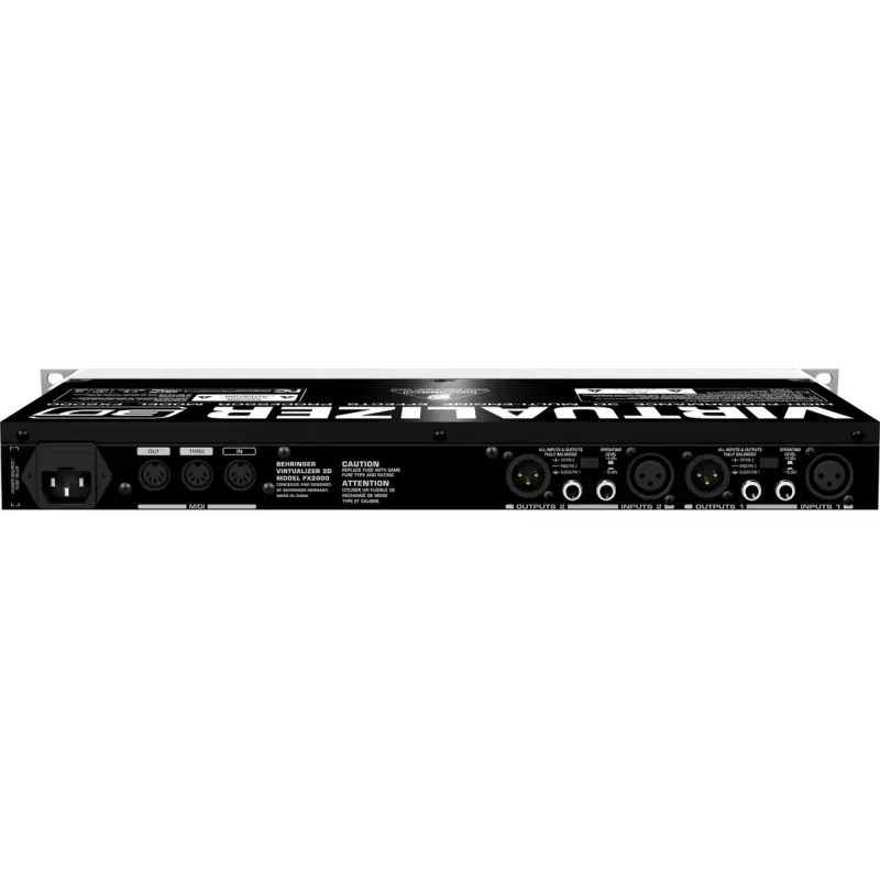 Processore di effetti Behringer FX2000 larghezza 44,5 mm profondità 483 mm altezza 217 mm
