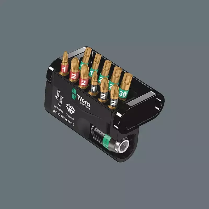 Set di punte per cacciavite Wera Bit-Check 12
