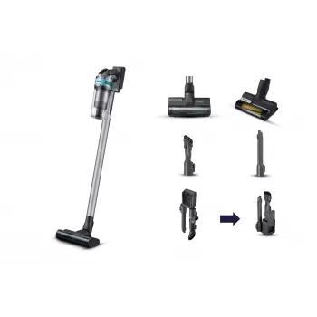 Samsung VS20B75AGR1 aspirapolvere 2-in-1 con batteria a secco senza sacchetto 550 W nero, colore menta