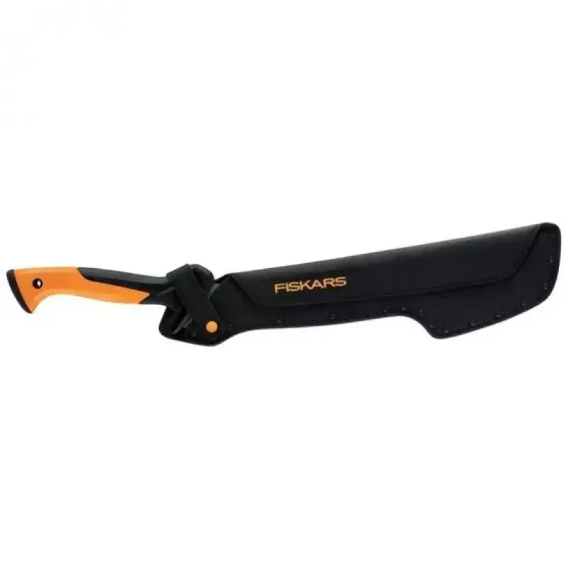 Machete da giardino Fiskars 1051236 acciaio inox manico arancione
