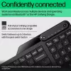 Mouse wireless HP 475 Dual-Mode — QWERTY a grandezza naturale, RF + Bluetooth 5.3, tastierino numerico, nero, 376×153×19 mm