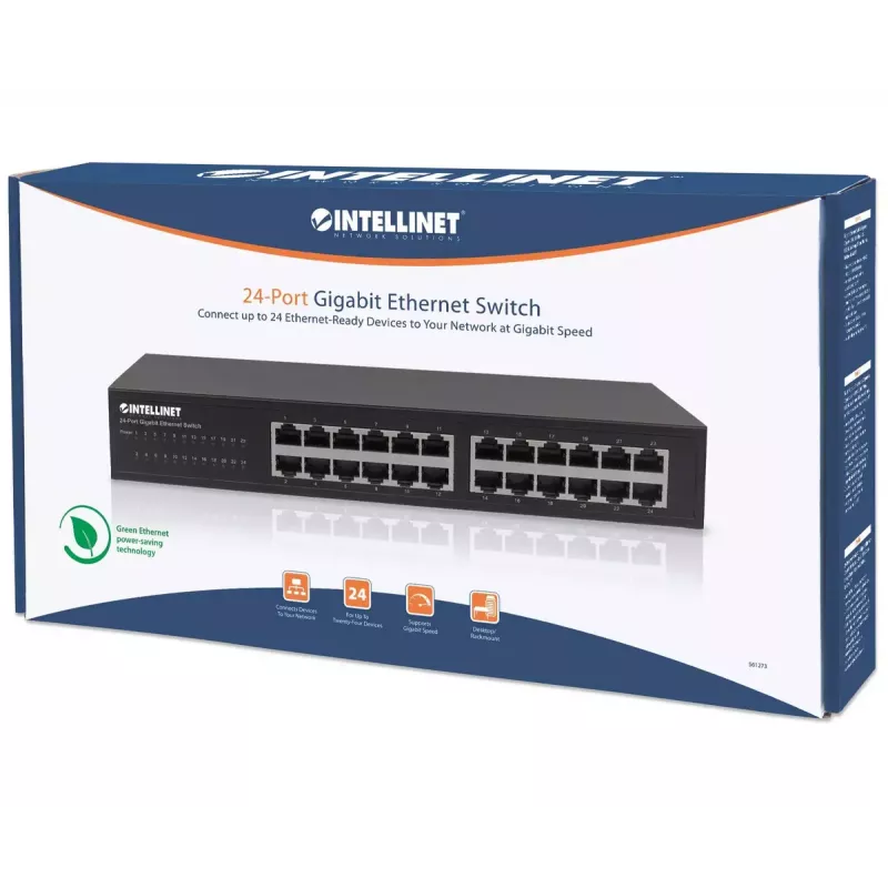 Switch Gigabit Ethernet Intellinet 24 porte 561273