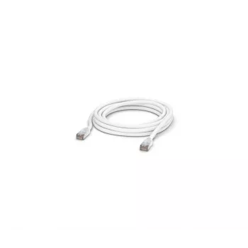 Cavo patch di rete UBIQUITI UACC-CABLE-PATCH-OUTDOOR-5M-W, RJ-45 Cat5e, treccia di rame, 5 m, bianco, S/UTP