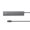 Trust Halyx 24967 hub USB a 7 porte, USB 3.2 Gen 1, Type-A, 5000 Mbit/s, argento