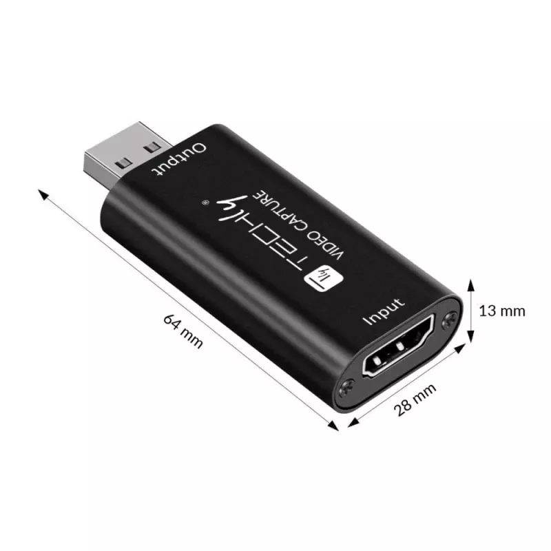 Techly I-USB-VIDEO-1080TY video grabber da HDMI a USB, 1920x1080 (1080p)