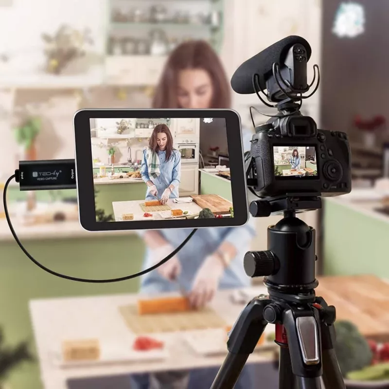 Techly I-USB-VIDEO-1080TY video grabber da HDMI a USB, 1920x1080 (1080p)