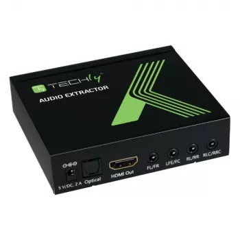 Estrattore audio Techly 7.1 LPCM HDMI 4K UHD 3D IDATA HDMI-EA74K