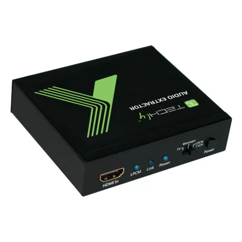 Estrattore audio Techly 7.1 LPCM HDMI 4K UHD 3D IDATA HDMI-EA74K