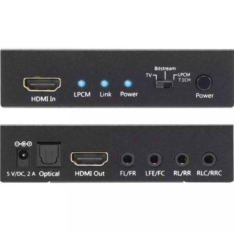 Estrattore audio Techly 7.1 LPCM HDMI 4K UHD 3D IDATA HDMI-EA74K