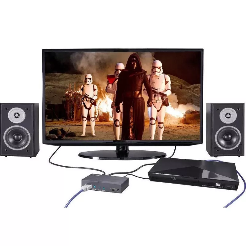 Estrattore audio Techly 7.1 LPCM HDMI 4K UHD 3D IDATA HDMI-EA74K