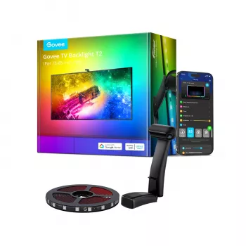 Barra luminosa LED Govee Envisual TV Backlight T2 con due telecamere per TV 75–85 pollici
