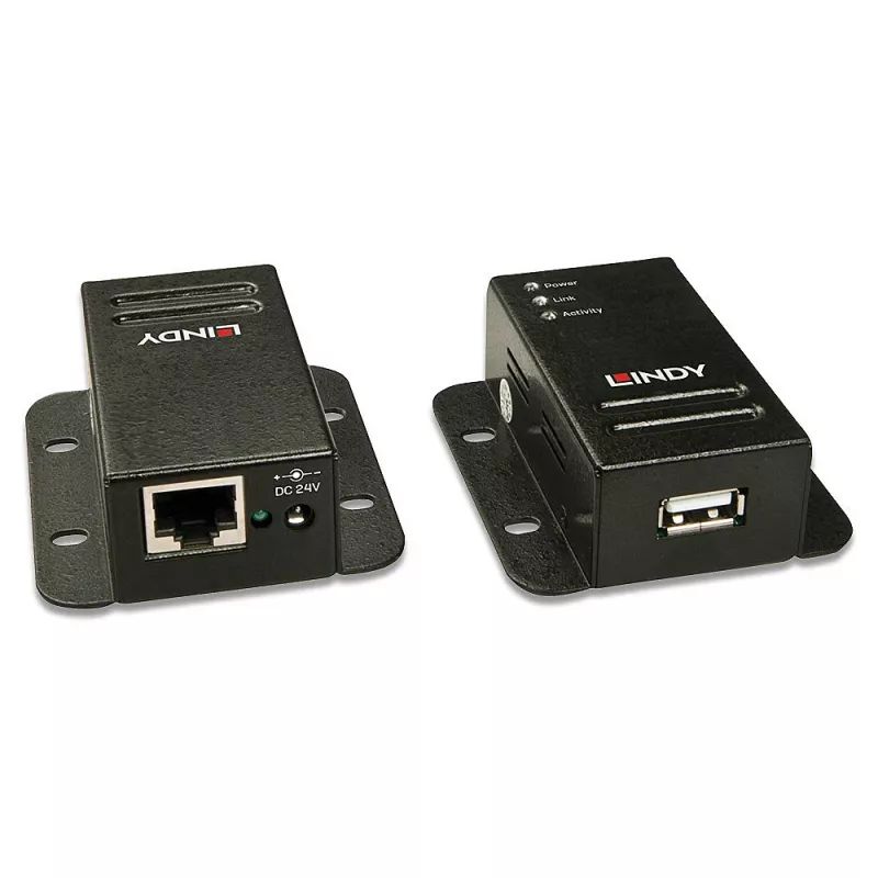 Estensore USB 2.0 Cat.6 Lindy 50 m, trasmettitore e ricevitore di rete