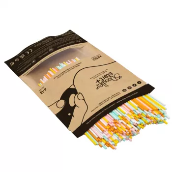 Ricarica filamento 3DOODLER Start Eco Plastic Fire and Ice – 250 pz., 2,5 mm, compostabile, arancione/turchese/bianco/giallo