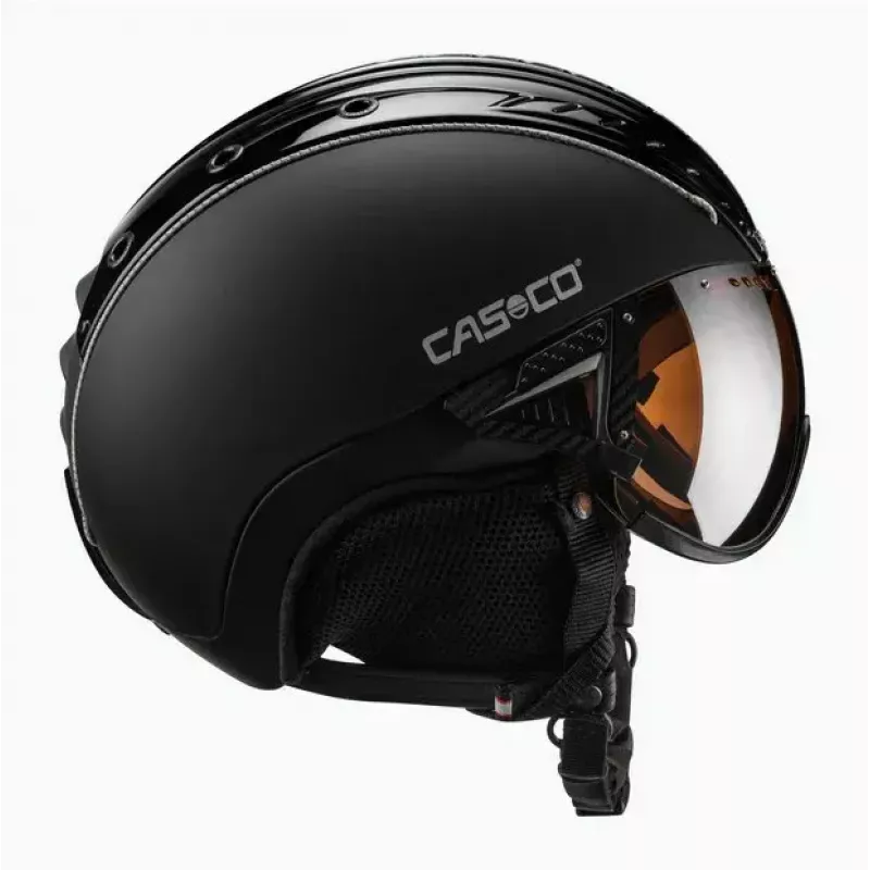 Casco da sci Casco SP-2 Carbonic Visor, taglia M (55–57 cm), nero
