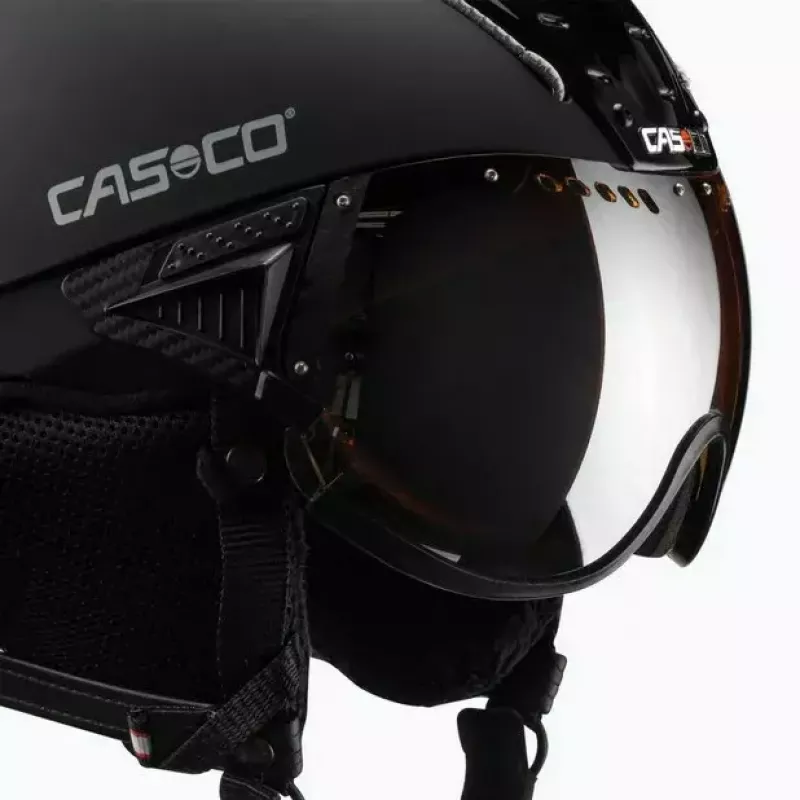 Casco da sci Casco SP-2 Carbonic Visor, taglia M (55–57 cm), nero