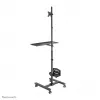 Neomounts FPMA-MOBILE1700 postazione di lavoro mobile, 10-32 pollici (25,4-81,3 cm), max. 8 kg, VESA 75x75-100x100, altezza 94-175 cm, acciaio, nera