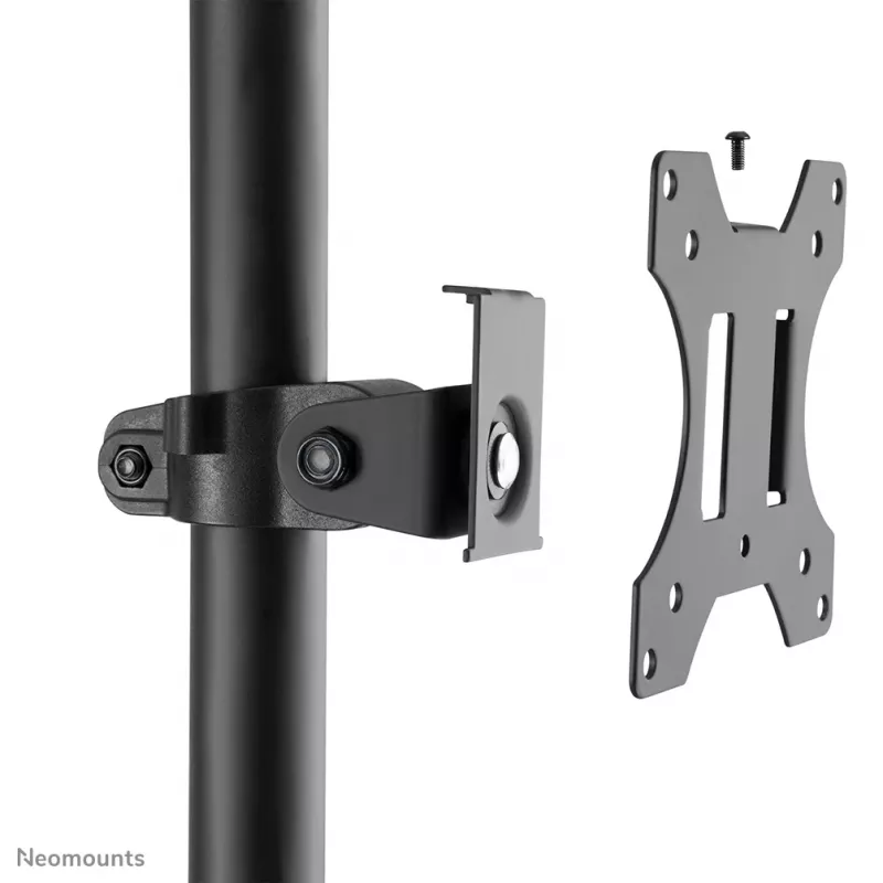 Neomounts FPMA-MOBILE1700 postazione di lavoro mobile, 10-32 pollici (25,4-81,3 cm), max. 8 kg, VESA 75x75-100x100, altezza 94-175 cm, acciaio, nera