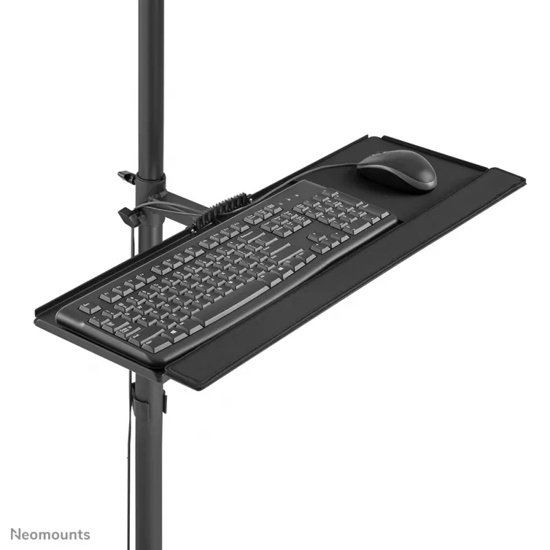 Neomounts FPMA-MOBILE1700 postazione di lavoro mobile, 10-32 pollici (25,4-81,3 cm), max. 8 kg, VESA 75x75-100x100, altezza 94-175 cm, acciaio, nera