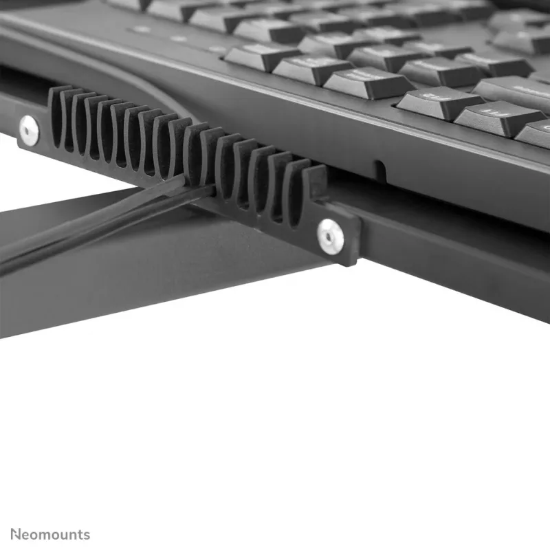 Neomounts FPMA-MOBILE1700 postazione di lavoro mobile, 10-32 pollici (25,4-81,3 cm), max. 8 kg, VESA 75x75-100x100, altezza 94-175 cm, acciaio, nera