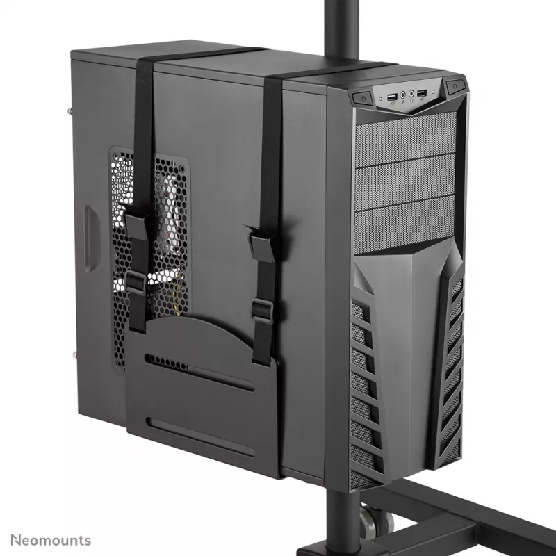 Neomounts FPMA-MOBILE1700 postazione di lavoro mobile, 10-32 pollici (25,4-81,3 cm), max. 8 kg, VESA 75x75-100x100, altezza 94-175 cm, acciaio, nera