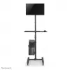 Neomounts FPMA-MOBILE1700 postazione di lavoro mobile, 10-32 pollici (25,4-81,3 cm), max. 8 kg, VESA 75x75-100x100, altezza 94-175 cm, acciaio, nera