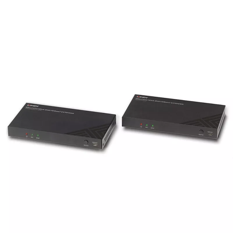 Set extender HDMI trasmettitore e ricevitore Lindy 100 m Cat.6 4K60 audio IR RS-232