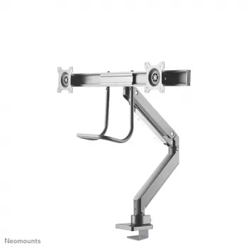 Braccio per monitor Neomounts NM-D775DXSILVER 10-32 pollici - molla a gas - Topfix - arresto a 180°