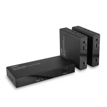 Trasmettitore e ricevitore AV Lindy 70 m Cat.6 2 porte HDMI 4K60 IR splitter extender